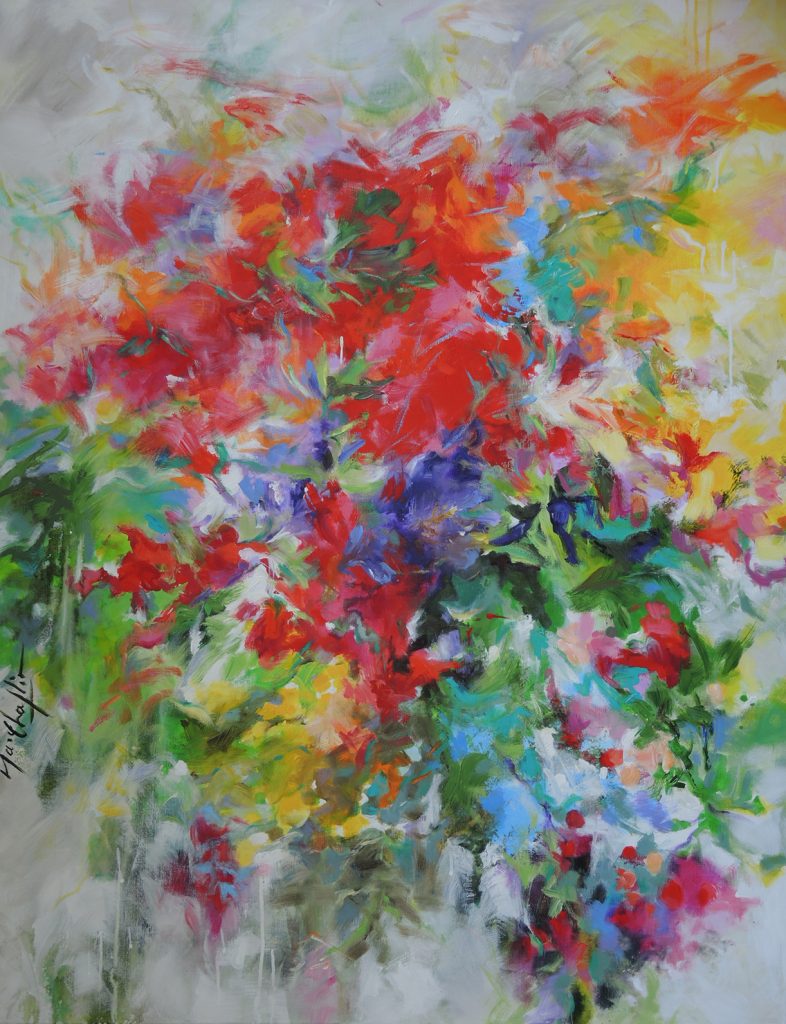 Summer valse, acrylique on canvas 89x116cm