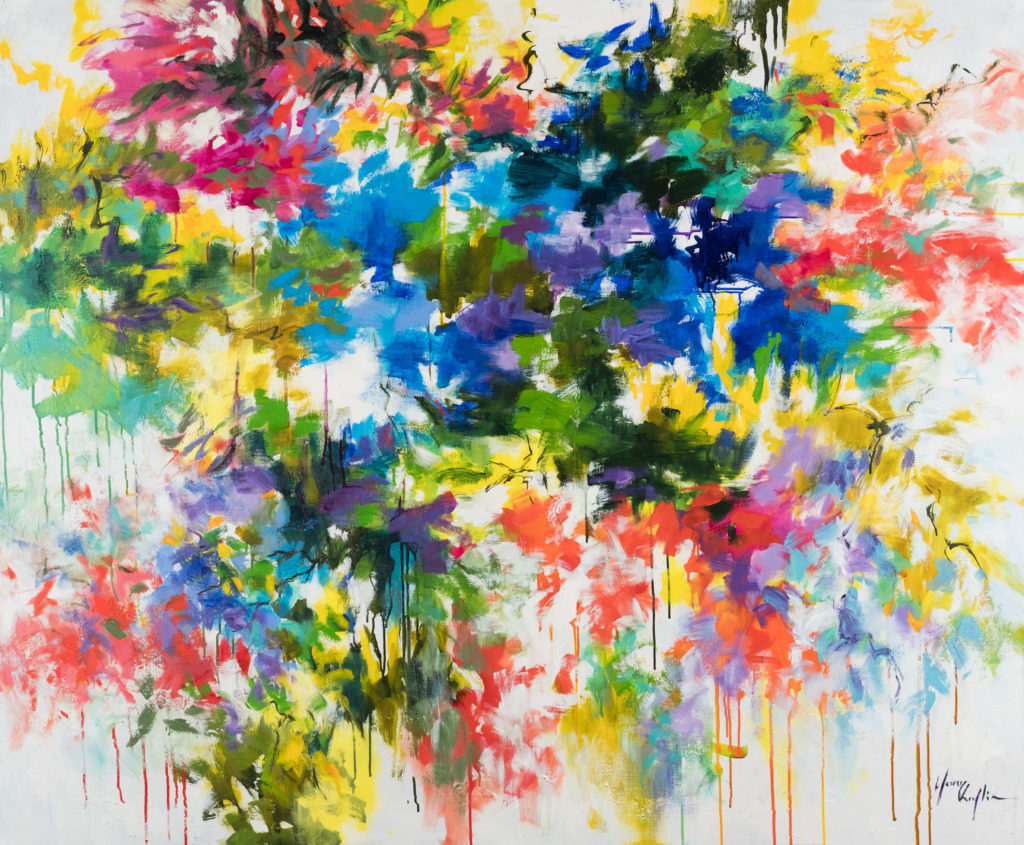 Spring dance, acrylic on canvas, 150x120cm