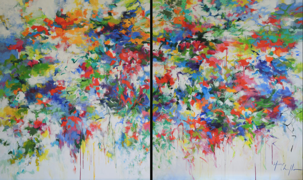 Flowers song, diptych, 2x100x120cm