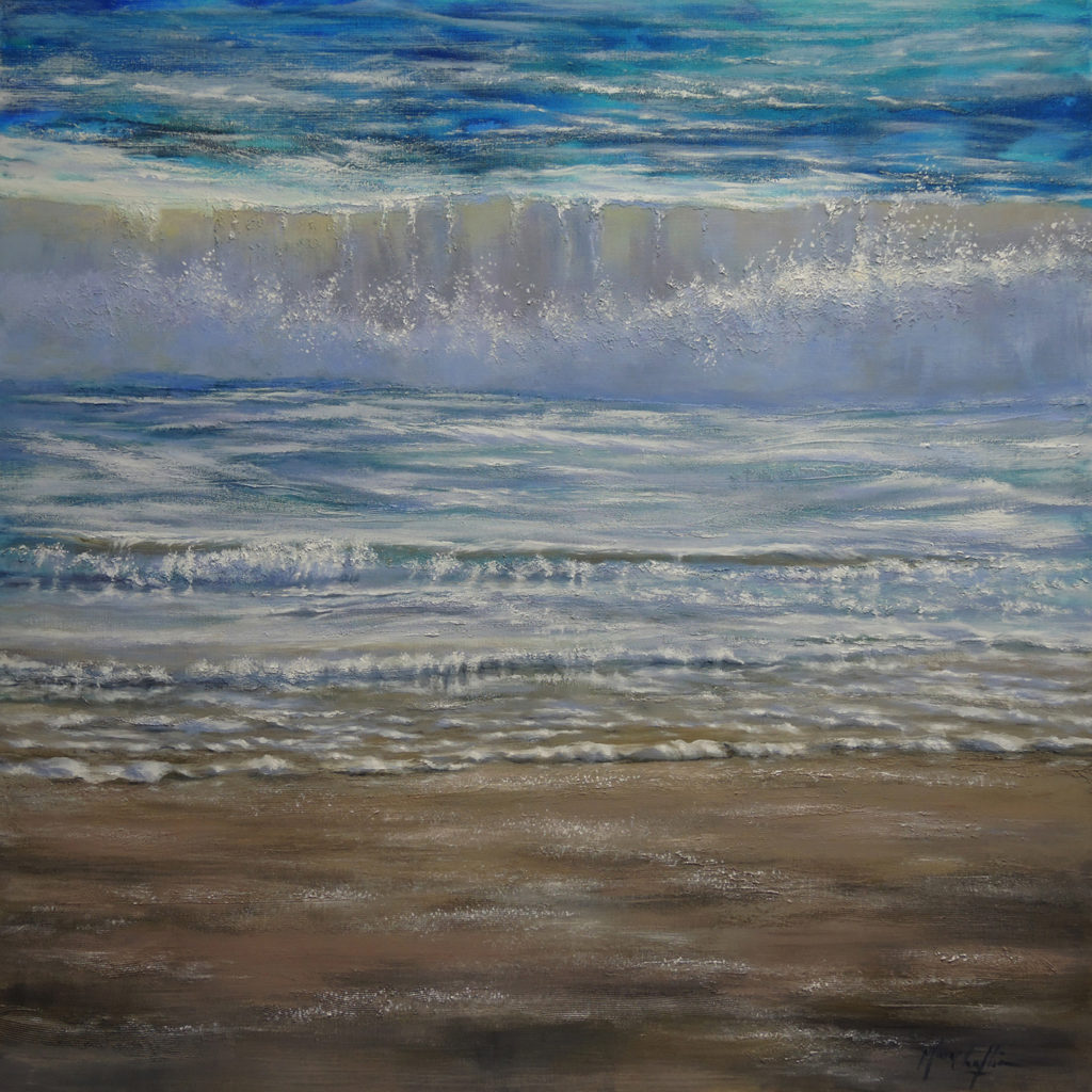 Vague à l'Âme N°1, acrylique sur toile 100x100cm